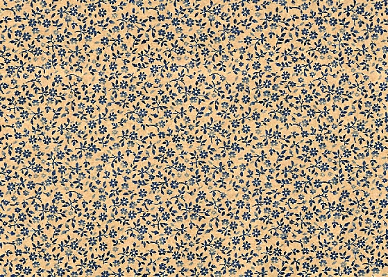 PAPEL DE REGALO KRAFT FLORCITA AZUL